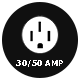 30/50 Amp electric hookups